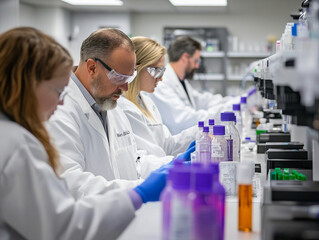 Cutting-edge research: Scientists exploring the medicinal properties of cannabis in a state-of-the-art laboratory