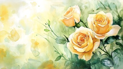 Obraz premium Watercolor flowers for design card, postcard, textile, flyer
