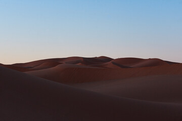 Serene Desert Landscape with Sand Dunes