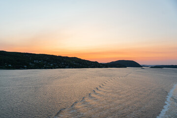 Norwegian mountains in the evening