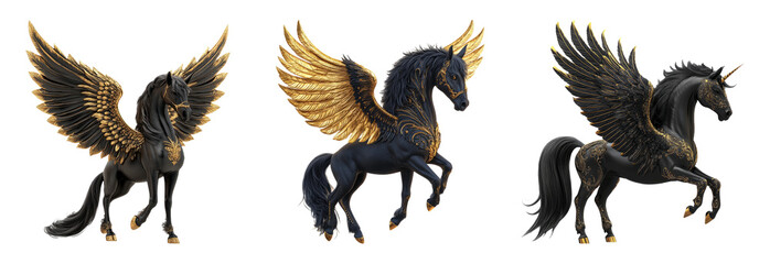 Majestic Mythical Winged Horses Art Collection