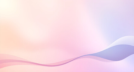 Design an elegant abstract background with soft pastel gradients transitioning smoothly, complemented by subtle wave patterns and transparent overlays for a modern aesthetic.