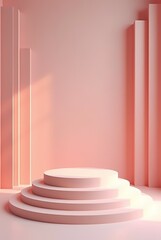 Obraz premium Podium for product display on abstract background