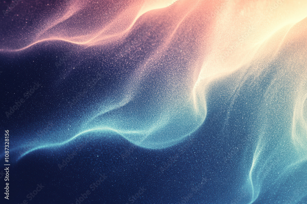 Wall mural a mesmerizing abstract background featuring soft waves and a blend of colors, ideal for use in creat