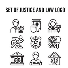 justic law logo design template 