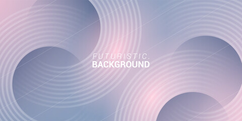 Abstract blue purple modern background with glowing line circle elements. Futuristic technology concept.