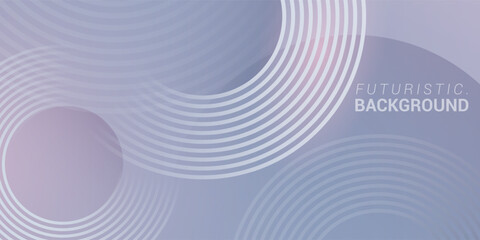 Abstract blue purple modern background with glowing line circle elements. Futuristic technology concept.