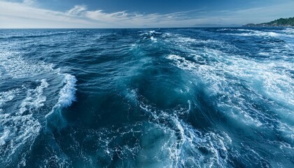 Fototapeta premium photo of a seamless texture of flowing ocean water