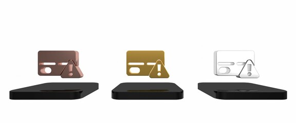 Colorful Credit card icon isolated on white background. Online payment. Cash withdrawal. Financial operations. Shopping sign. Minimalism concept. 3D render illustration