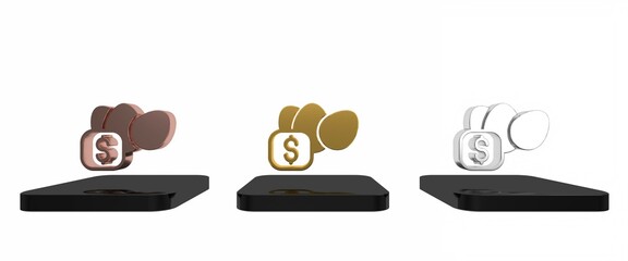 Colorful Price tag for chicken egg icon isolated on white background. Minimalism concept. 3D render illustration