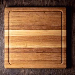 Naklejka premium A detailed photo of a wooden cutting board or countertop, highlighting realistic textures such as grain patterns, scratches, and natural color variations