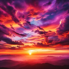 Obraz premium sunset in the sky