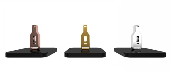 Colorful Medical digital thermometer for medical examination icon isolated on white background. Minimalism concept. 3D render illustration