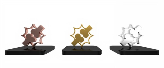 Colorful Joint pain, knee pain icon isolated on white background. Orthopedic medical. Disease of the joints and bones, arthritis. Minimalism concept. 3D render illustration