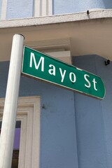 Obraz premium Mayo Street sign in Singapore City