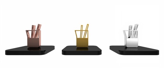 Colorful Laboratory glassware or beaker icon isolated on white background. Minimalism concept. 3D render illustration