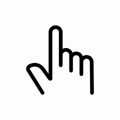 Obraz premium finger hand click mouse icon