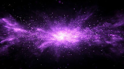 Obraz premium Purple Cosmic Burst Energetic Stellar Explosion