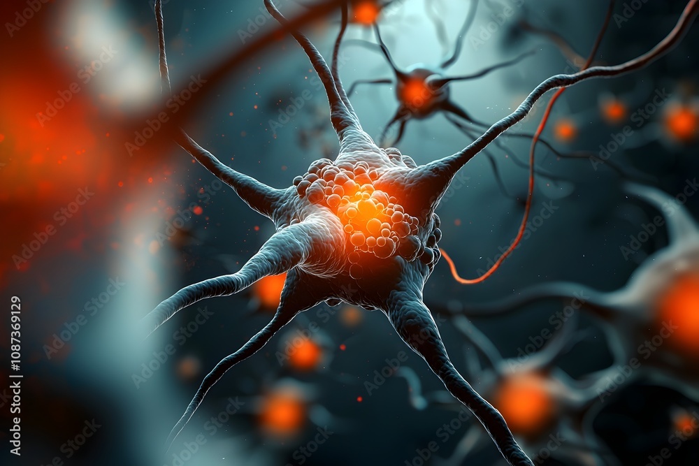 Poster captivating abstract depiction of the intricate molecular architecture and delicate fractal structur