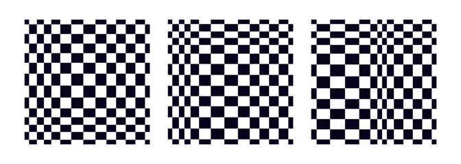 Psychedelic checkerboard pattern