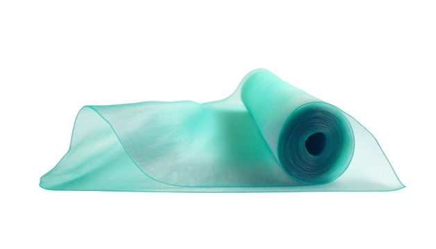 Green Mesh Plastic Tarp with Clear Top Layer - Sun and Underwater Protection