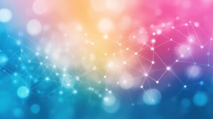 Obraz premium Circuit network in soothing watercolor gradients, a digital pattern meets nature s color palette in abstract form