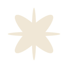 Sparkle starburst brutalism design element