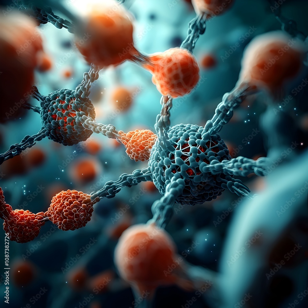 Aufkleber enchanted molecular lattice a captivating visualization of the hidden complexity of the microscopic 