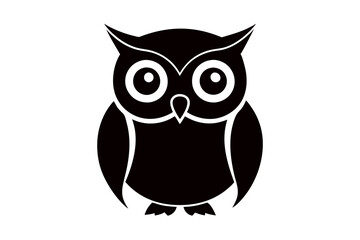 Creative a cute animal line silhouette  art design with a white background
