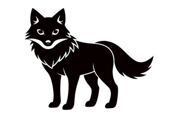 Obraz premium Creative a cute animal line silhouette art design with a white background