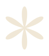 Brutalism snowflake crystal basic shape