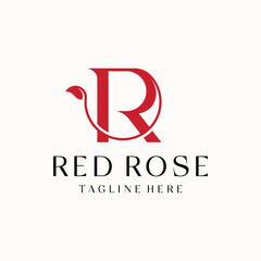 Letter R beauty and fashion logo design inspiration 