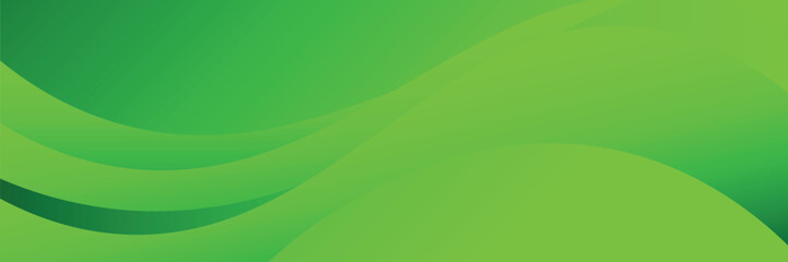 abstract green background with dynamic waves layer