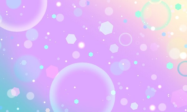 ゆめかわ★きらきら輝くプリズムとシャボンの壁紙背景★