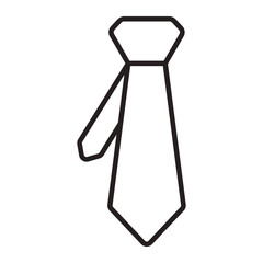 Neck tie line icon.