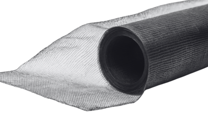 Black Plastic Mesh Fabric Roll - 1m x 5m Smooth and Durable Material
