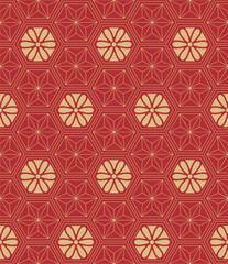 asian style seamless pattern, ornament, colorful