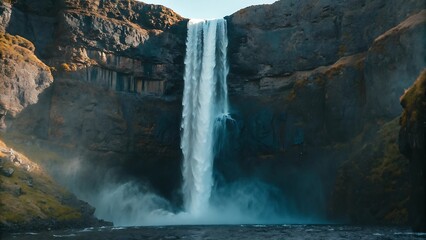 Giant waterfalls from mountain, Big mountain waterfalls, waterfall from mountain dew