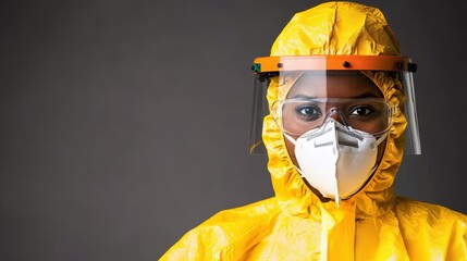 Female Healthcare Worker in Protective Gear