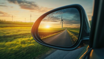 Sunset Drive: Renewable Energy Reflections