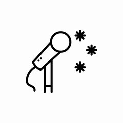 microphone music icon vector sign