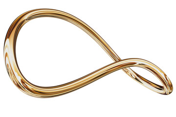 3D Gold Metallic Abstract Shape Objects, 3d rendering chrome gradient shape design element, futuristic, shiny design