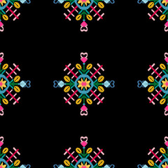 Embroidery digital clipart elegance design illustration hand paint