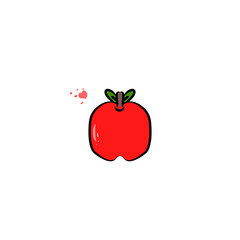 red apple