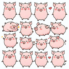 ぶたのいる背景