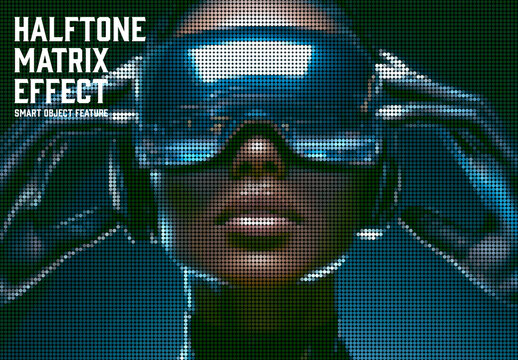 Halftone Matrix Effect with Generative AI