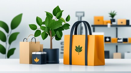 Detailed flat design showcasing the sustainable fashion supply chain journey from organic cotton farms to eco friendly factories and ethical retail shops promoting the concept of slow