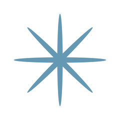 Star burst simple bauhaus shape