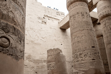 Karnak Temple ruins in Luxor, Egypt