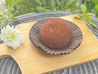 Kunafa noodle pistachio stuff Chocolate mochi